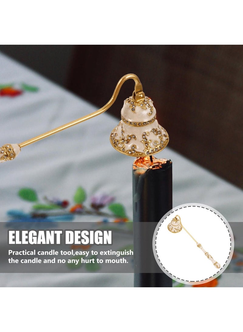 موندا مطفأة شموع، مطفأة شموع متينة بمقبض طويل، مطفأة شموع عتيقة، بمقبض معدني، هدية مثالية لعشاق الشموع. أدوات شموع معطرة وإكسسوارات ديكور منزلي لرمضان. - Image 2